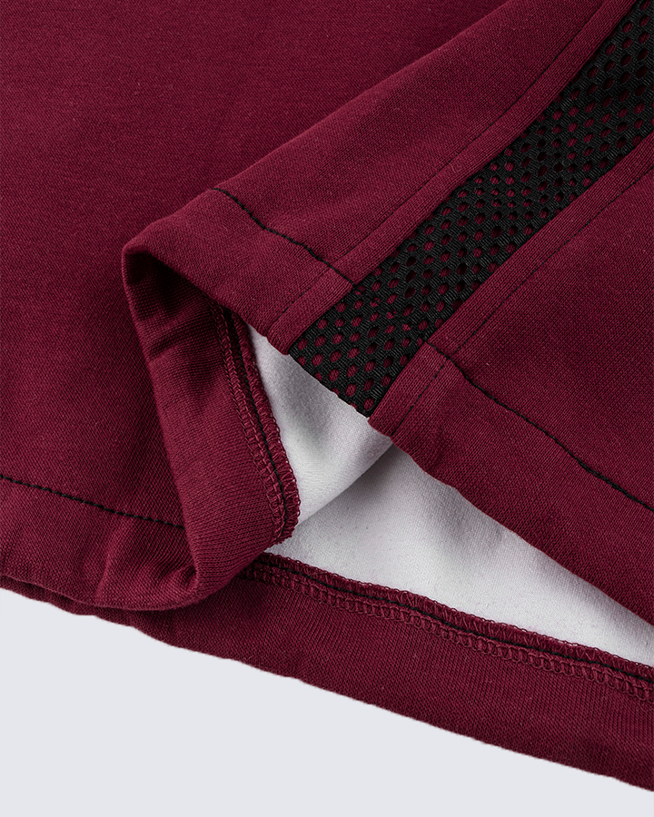 Tech Panel Mesh-Patchwork Sweatshirt