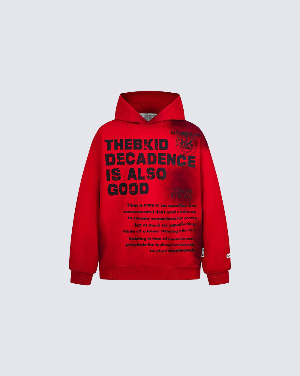 Graphic Letter Hooded Sweatshirt