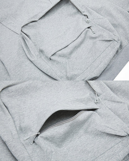 American 3D Backpack Hooded Zip-Up Sweatshirt