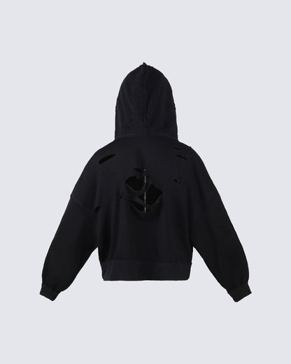 American Street High-Street Distressed Hoodie
