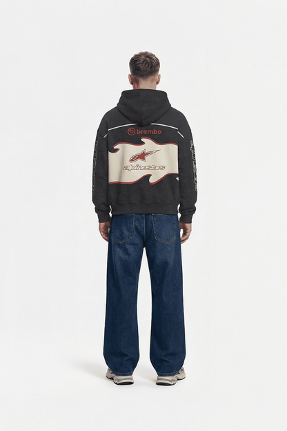 Ducati "Nitro" Racing Oversized Hoodie - Alpinestars Edition