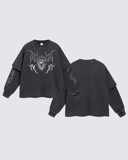 Graphic Oversized Long Sleeve T-shirt