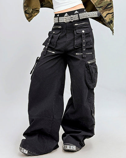 American Workwear Multi-Pocket Denim Pants