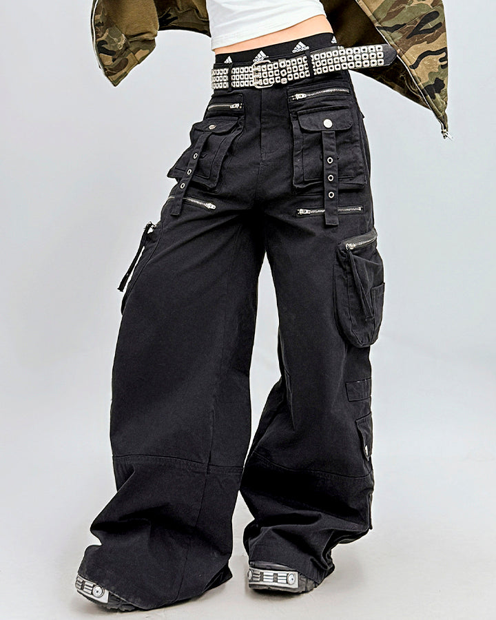 American Workwear Multi-Pocket Denim Pants