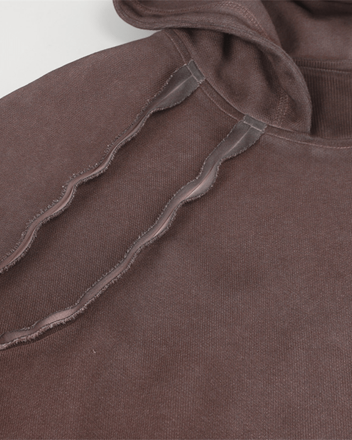 Washed Stitch Detail Oversized Hoodie