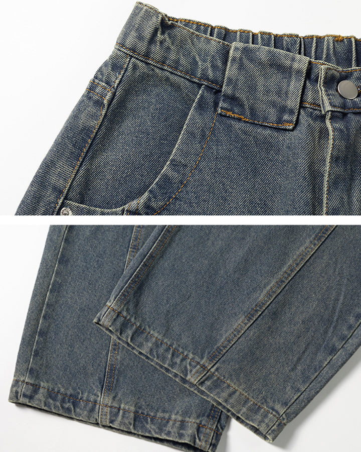 New Vintage Washed Denim Jeans