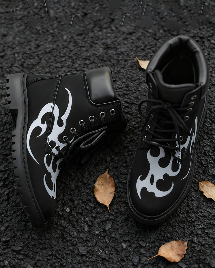 Motorcycle High-Top Martin Boots for Men