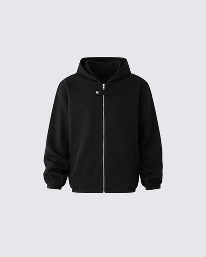 American Simple Loose Fit Hooded Sweatshirt