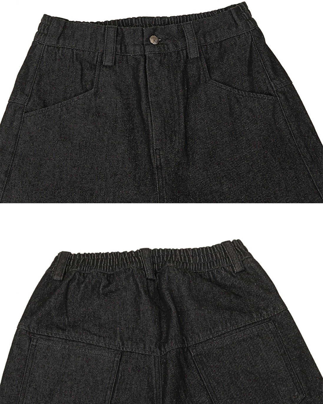Vintage Casual Denim with Studded Details