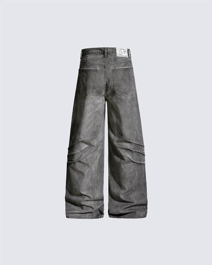 Wasteland Washed Distressed Denim Pants