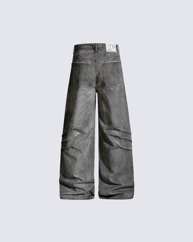 Wasteland Washed Distressed Denim Pants