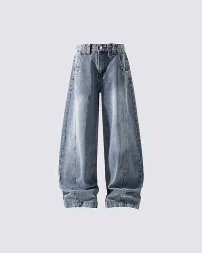 New Vintage Washed Denim Jeans