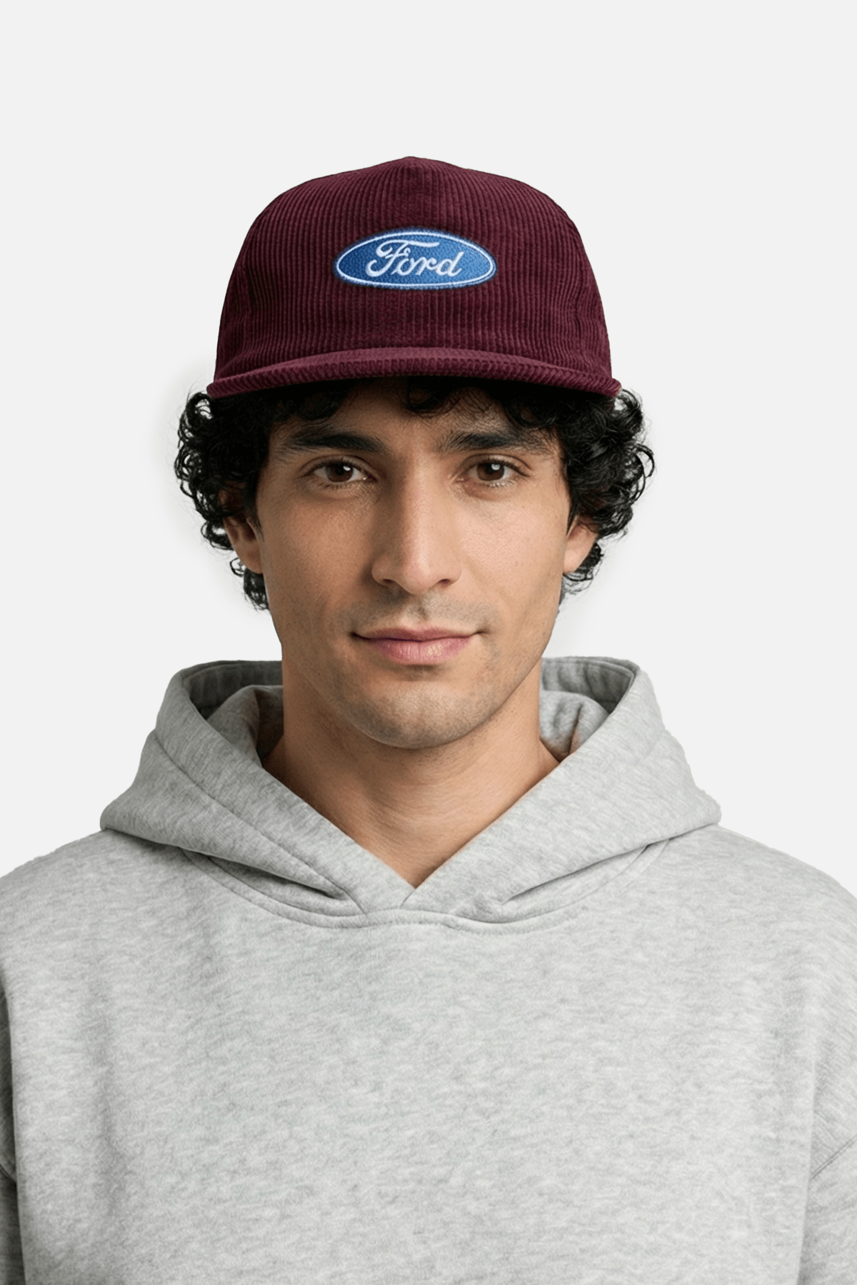 Ford Vintage Corduroy Cap – Burgundy