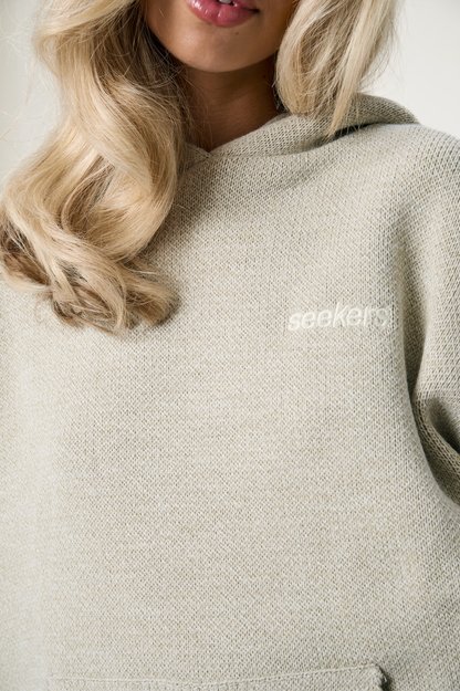 Seekers Knit Hoodie in Husk