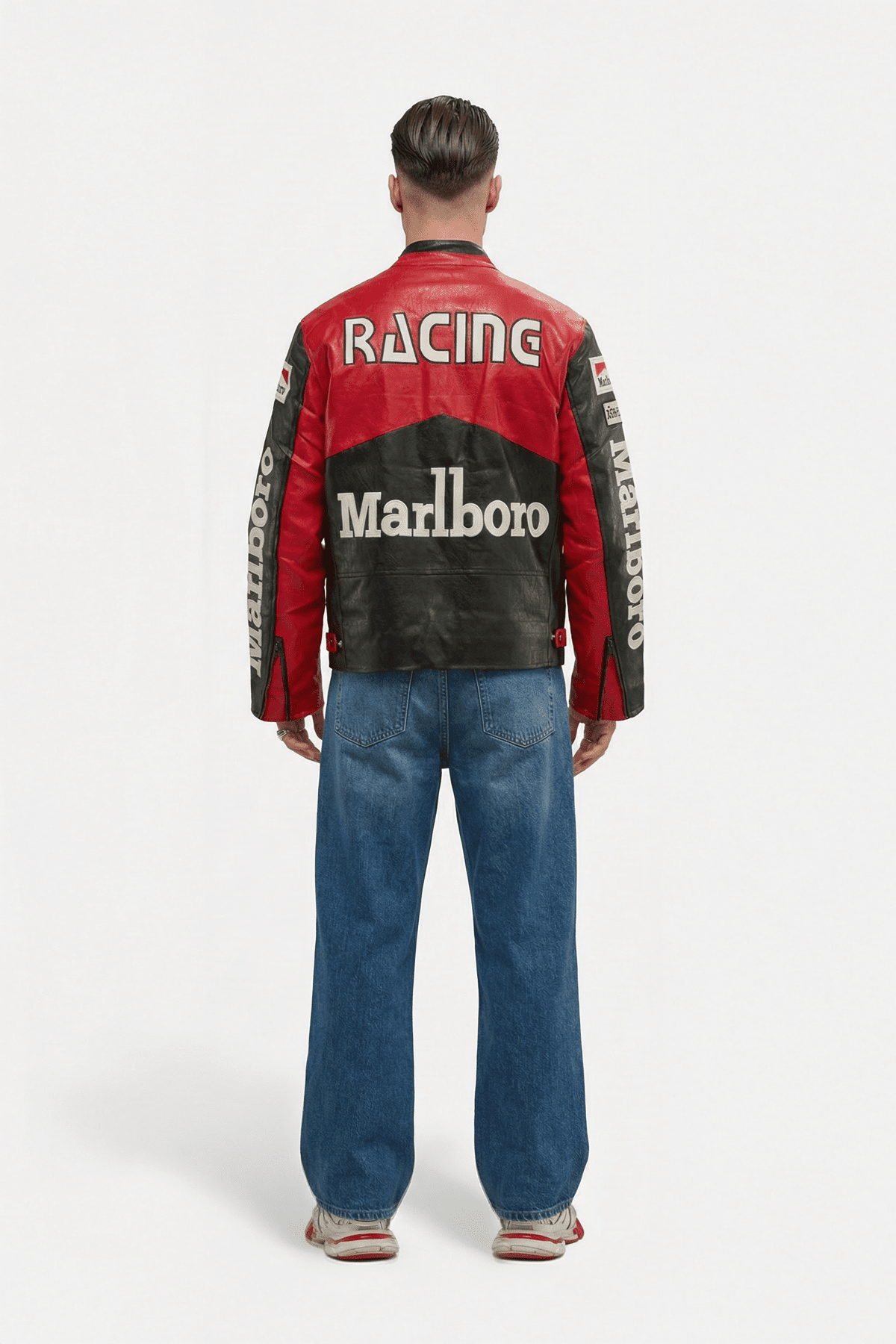 Marlboro Vintage Racing Leather Jacket - Classic Edition
