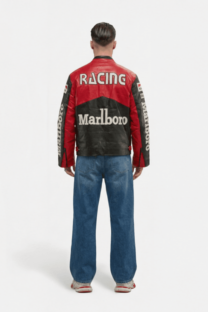 Marlboro Vintage Racing Leather Jacket - Classic Edition