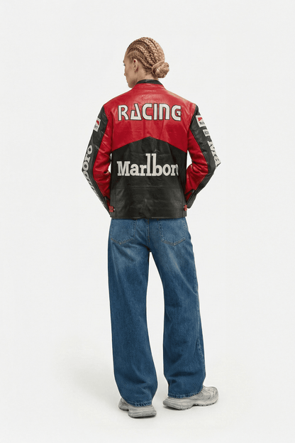 Marlboro Vintage Racing Leather Jacket - Classic Edition