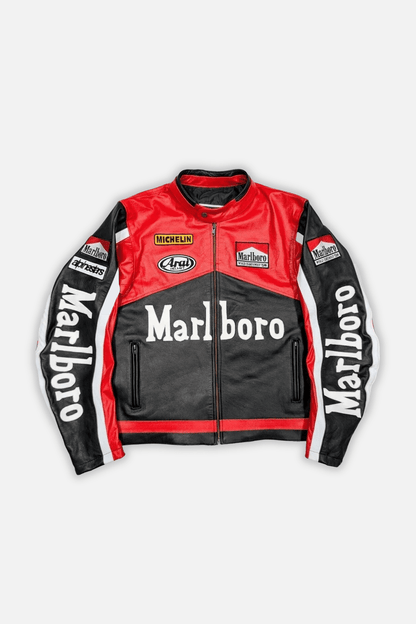 Marlboro Vintage Racing Leather Jacket - Classic Edition