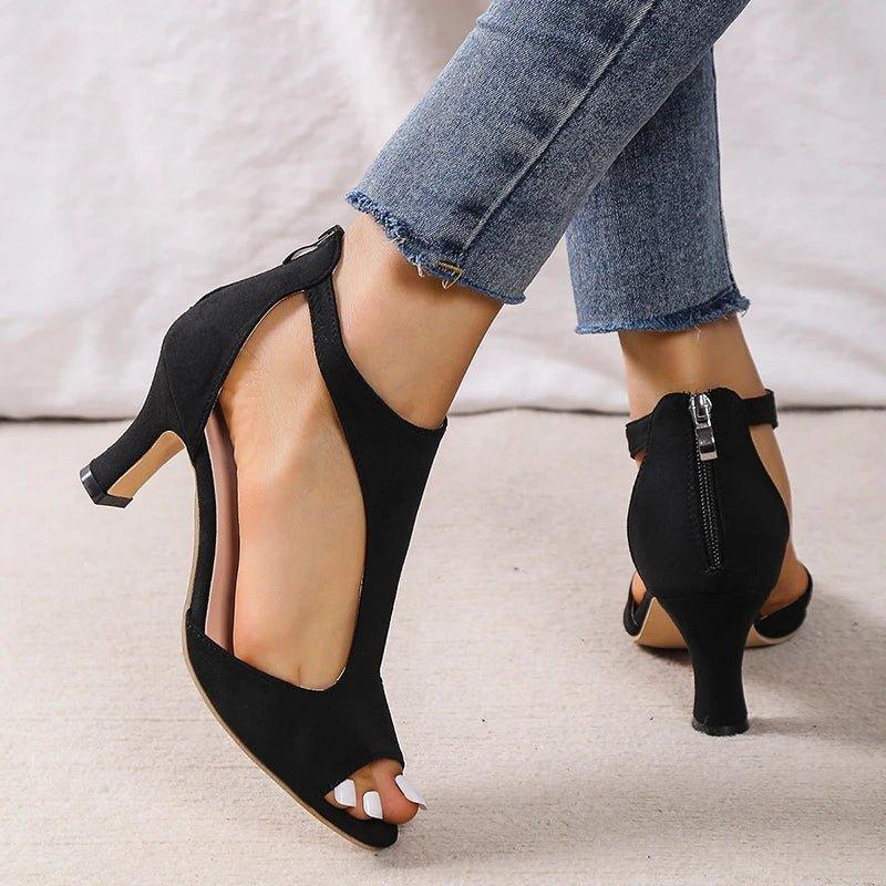 Gel-Cushion Kitten Heels — Bunion-Friendly Roomy Toe