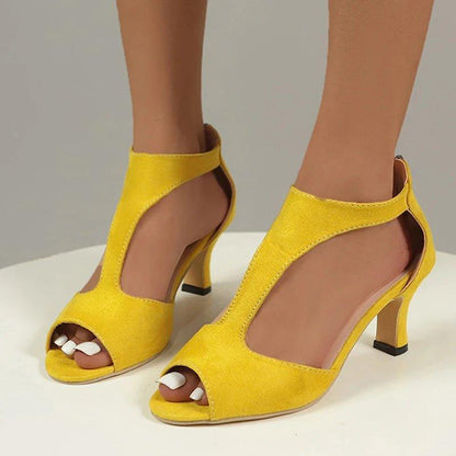 Gel-Cushion Kitten Heels — Bunion-Friendly Roomy Toe