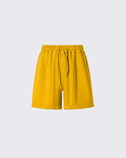 Vintage Logo Print Cotton Shorts