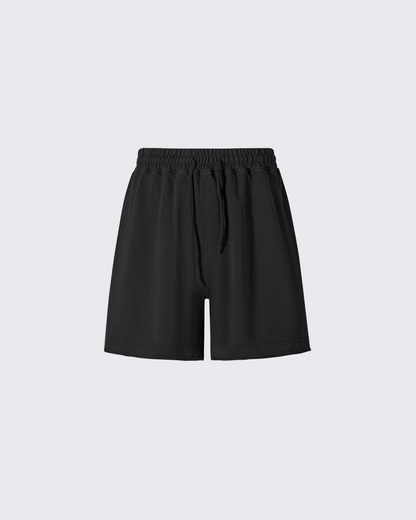 Vintage Logo Print Cotton Shorts