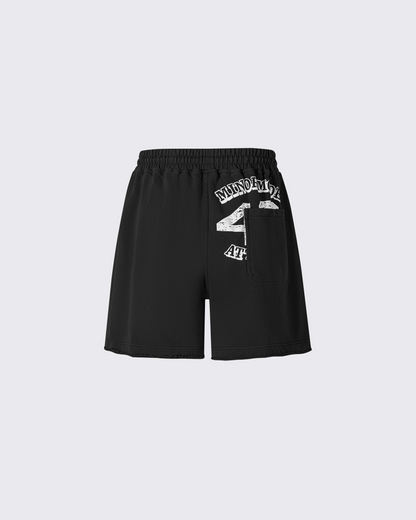 Vintage Logo Print Cotton Shorts