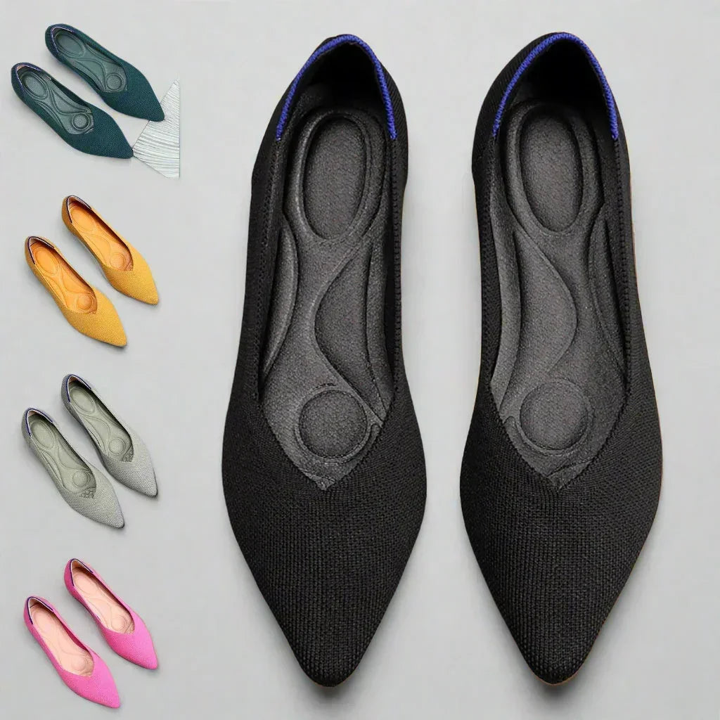 Ballet Flats for Bunions — Pointed Look, Wide Toe Box