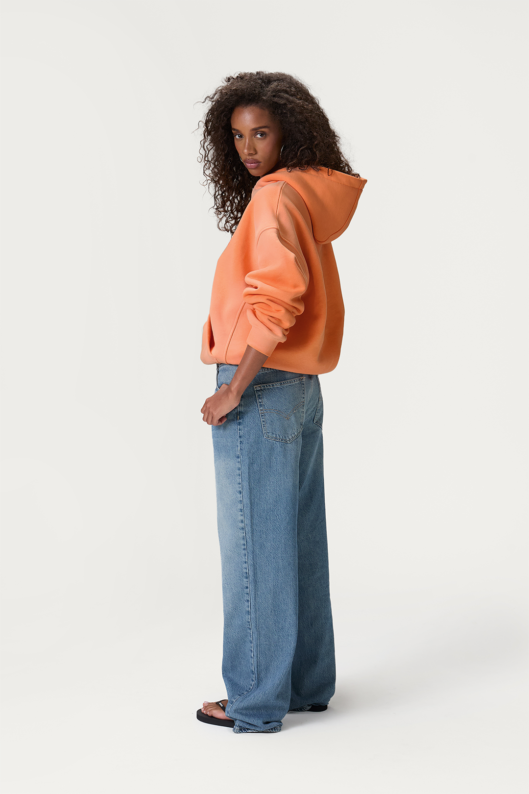 Seekers Zest Hoodie in Washed Orange